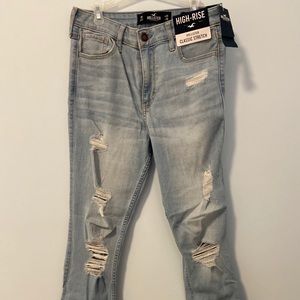 Hollister high rise cropped jeans